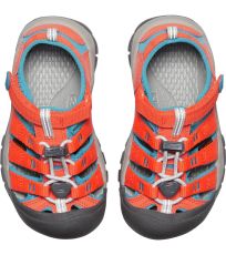 Dětské letní sandály NEWPORT H2 CHILDREN KEEN safety orange/fjord blue