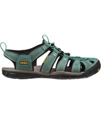 Dámské sandály CLEARWATER CNX LEATHER W KEEN mineral blue/yellow