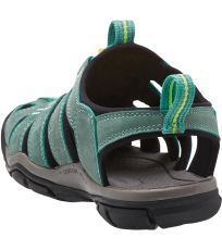 Dámské sandály CLEARWATER CNX LEATHER W KEEN mineral blue/yellow