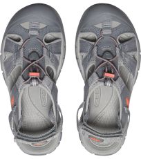 Dámské letní hybridní sandály RAVINE H2 WOMEN KEEN steel grey/coral